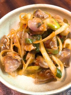 砂肝の酒蒸し〜ネギで冷製〜-レシピのメイン写真