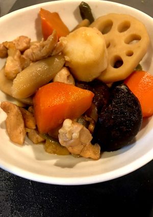 【簡単 男の手料理】野菜パックで筑前煮-レシピのメイン写真