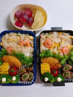 ☆高校生娘と私のお弁当☆9-レシピのメイン写真