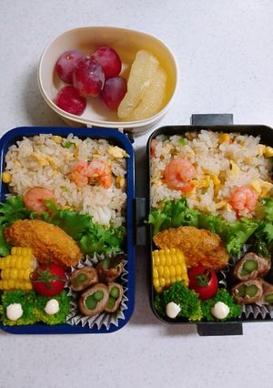 ☆高校生娘と私のお弁当☆9-レシピのメイン写真