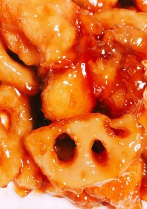 れんこんと鶏肉の甘酢あん-レシピのメイン写真