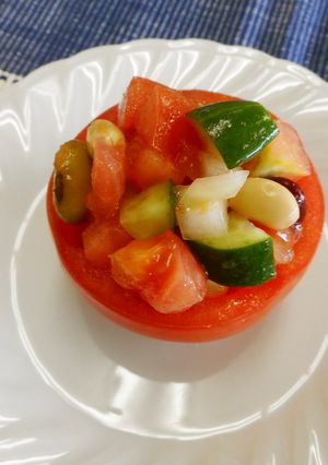 トマトのカップサラダ-レシピのメイン写真