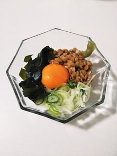 納豆わかめネギのまぜまぜおつまみ-レシピのメイン写真