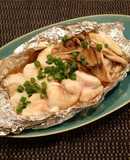 フグの白子のホイルバター焼き