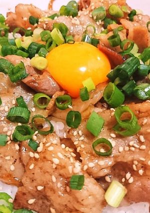 すぐできるこく照り豚丼-レシピのメイン写真