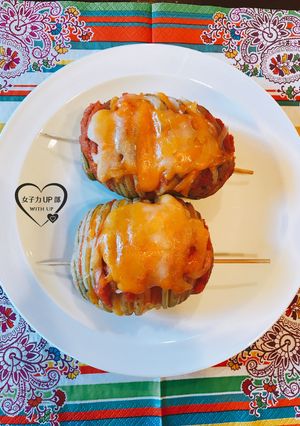 ピリ辛★明太チーズハッセルバックポテト-レシピのメイン写真