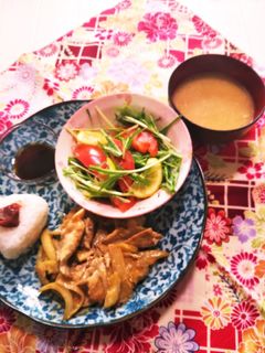 水菜とトマトとレモンの和風サラダ-レシピのメイン写真