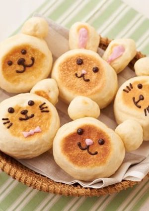 フライパンで作るどうぶつパン-レシピのメイン写真