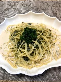 海苔クリームパスタ 柚子胡椒味-レシピのメイン写真