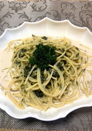 海苔クリームパスタ 柚子胡椒味-レシピのメイン写真