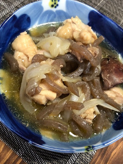 鶏もも肉と鶏肝の旨煮-レシピのメイン写真