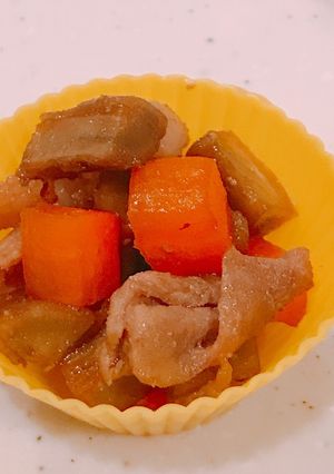 お弁当に、豚肉入りコロコロきんぴらごぼう-レシピのメイン写真