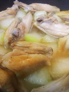 簡単中華・冬瓜と手羽中の炒め煮-レシピのメイン写真