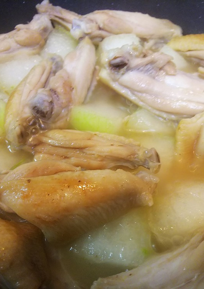 簡単中華・冬瓜と手羽中の炒め煮-レシピのメイン写真