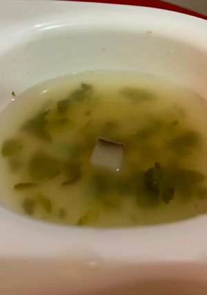 離乳食後期☆白菜と椎茸の味噌汁-レシピのメイン写真