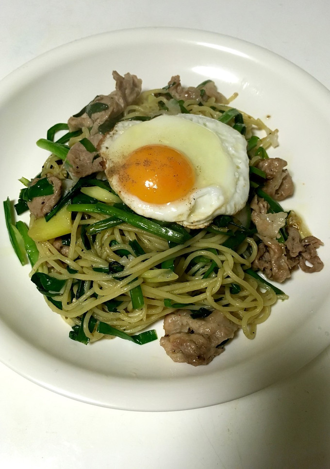 アヒージョリメイク塩焼きそば-レシピのメイン写真