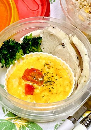 お弁当に簡単一品！レンチンふわふわたまご-レシピのメイン写真
