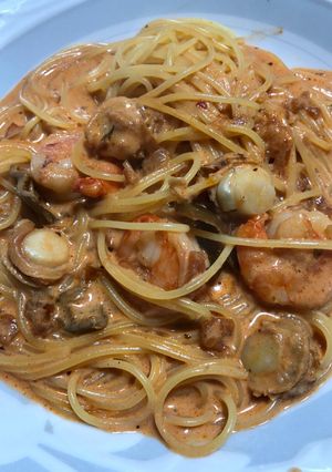 簡単トマトクリームパスタ-レシピのメイン写真