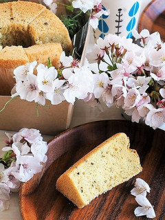 桜シフォンケーキ-レシピのメイン写真