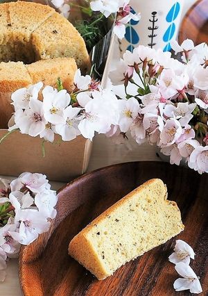 桜シフォンケーキ-レシピのメイン写真