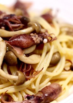 【超簡単】ホタルイカとキノコのパスタ-レシピのメイン写真