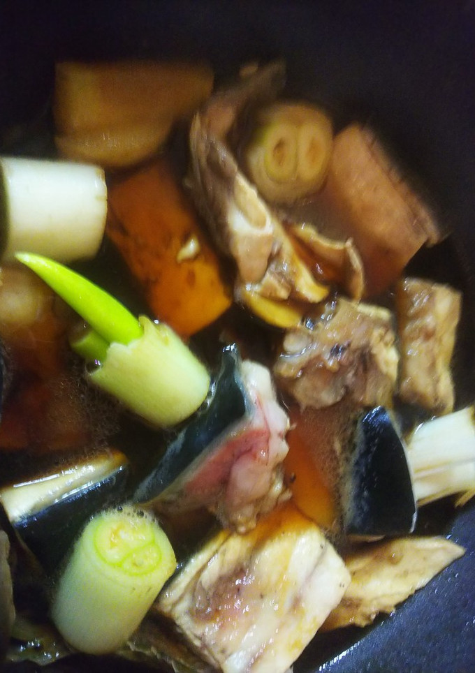 簡単美味・鰤あら酒蒸しの甘辛炊き-レシピのメイン写真