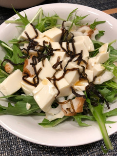 水菜と豆腐のサラダ-レシピのメイン写真