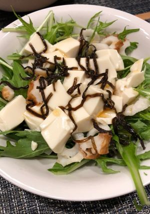 水菜と豆腐のサラダ-レシピのメイン写真