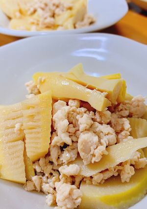 優しい味♡たけのこの鶏そぼろ煮♡-レシピのメイン写真