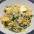 えのきとネギの卵とじ丼