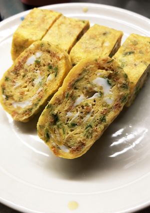 香ばしい☆干しオキアミの卵焼き-レシピのメイン写真