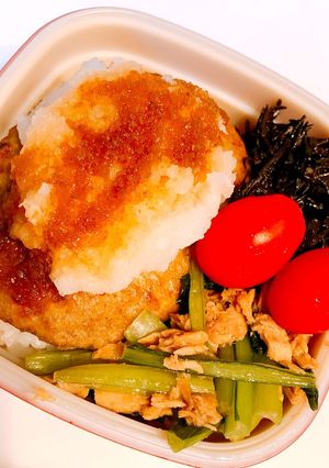 おろしハンバーグ お弁当 簡単 時短-レシピのメイン写真