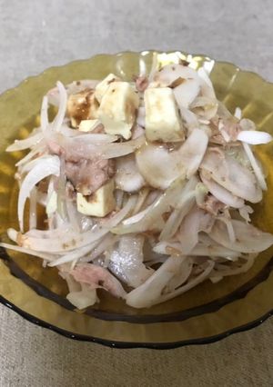 新玉ねぎのスライス♪シーチキンとチーズ-レシピのメイン写真