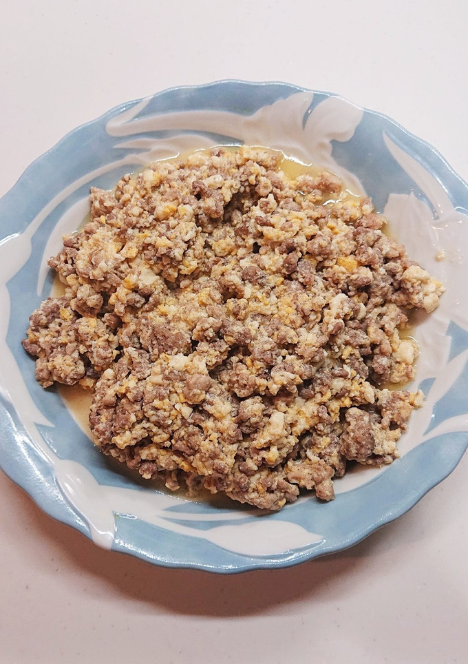 1歳幼児食 挽き肉と卵と豆腐の甘炒め-レシピのメイン写真