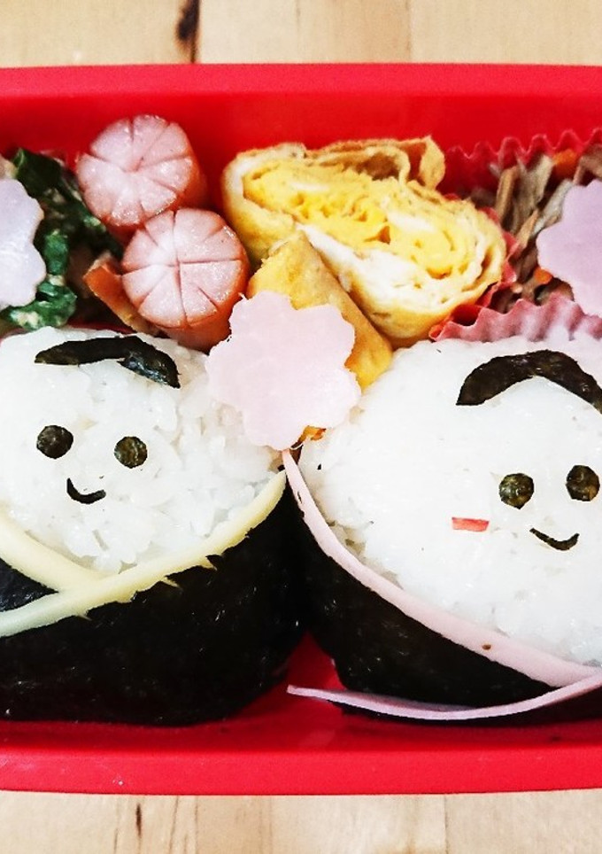 幼稚園のお弁当第27段!!ひなまつり♪-レシピのメイン写真