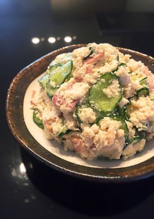 青じそ風味の簡単おからポテサラ-レシピのメイン写真
