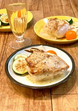 チキングリルのマスタードソース添え-レシピのメイン写真