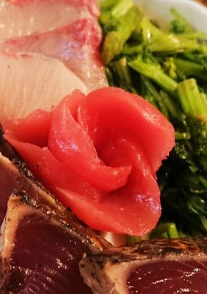 お刺身の薔薇飾り盛-レシピのメイン写真