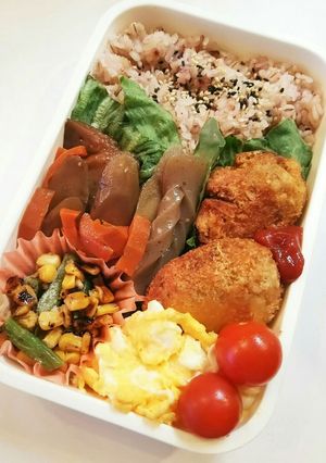 お弁当(4/18)ブロッコリーコロッケ-レシピのメイン写真