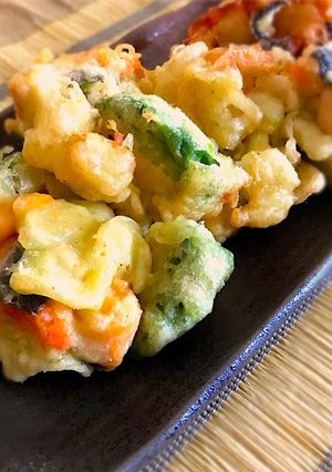 サーモンとアボカドのかき揚げ-レシピのメイン写真