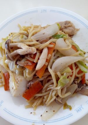 リケンのノンオイル　うま塩で焼きそば-レシピのメイン写真