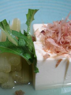 料理屋風 春の香り★ふきのお浸し冷奴添え-レシピのメイン写真