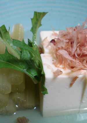 料理屋風 春の香り★ふきのお浸し冷奴添え-レシピのメイン写真