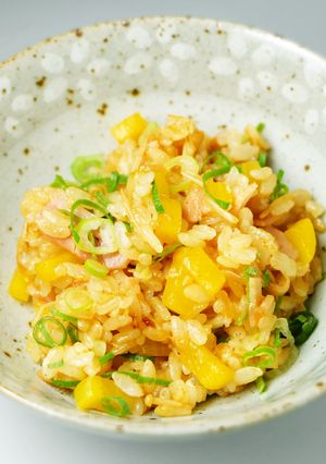 キムチ味チャーハン　たくあん入り-レシピのメイン写真
