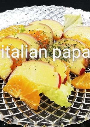 さつまいものオレンジ煮、冷製サラダ。-レシピのメイン写真