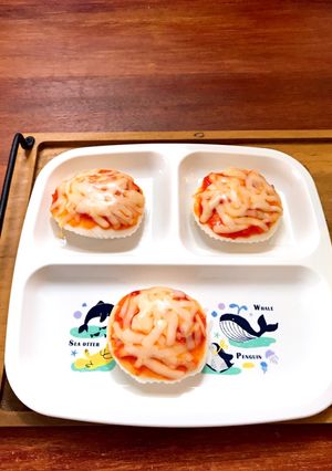 アレルギー対応！米粉蒸しパンでピザパン-レシピのメイン写真