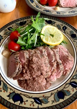 ローストポーク クルミのソース添え-レシピのメイン写真