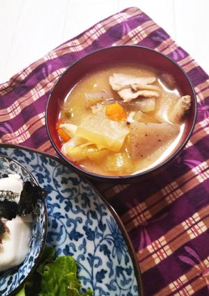 ニンニク・生姜入り★ぽかぽか豚汁-レシピのメイン写真