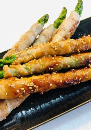 一度で２つの味☆肉巻きアスパラ-レシピのメイン写真
