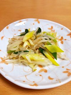 節約おかず☆ネギもやし炒め-レシピのメイン写真